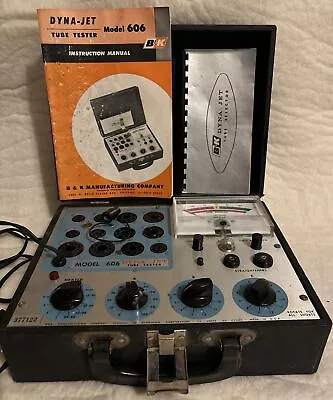 B&K Dyna Jet Model 606 Tube Tester  Complete With Manuals Powers On • $199.95