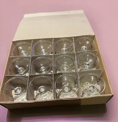 Vintage Dema Glass Champagne Saucer Cocktail Glass Set Of 12 • £34
