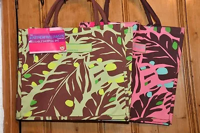 2 Ltd Edition The Matthew Williamson Shopping Bag Bnwt Pink & Green • £21