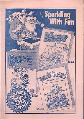 Lovely 4 Page Flyer D.C.Thompson 1988 Annuals Dandy Beano Order Coupon 1987 SH • $12.45