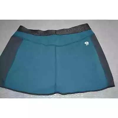 29541 Mountain Hardwear Skort Skirt Shorts Blue Polyester Size Medium Womens • $22.99