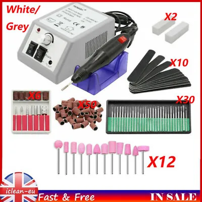Professional Electric Manicure Drill Set Acrylic Nail Gel Polish Remover • £17.80