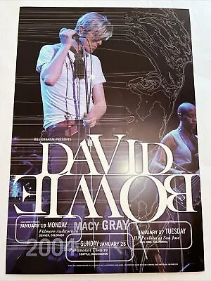 $75 • Buy Original David Bowie Concert Poster From 2004 Bgp With Macy Gray