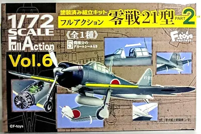 $36.25 • Buy F-Toys 1/72 Full Action Japan Navy Mitsubishi Zero Type 21 (part 2) Model Kit