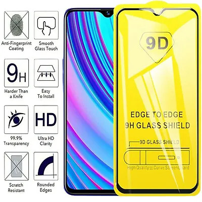 Tempered Glass For Huawei Y6 2019 Geniune Film Gorilla 9D Screen Protector • £2.48