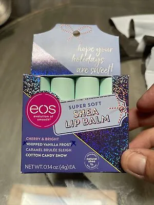 EOS Whipped Vanilla Frost  SHEA LIP BALM SET Brand NEW Set Lot Of 4 Pieces • $10