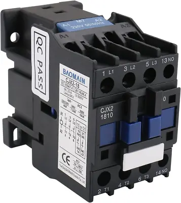 AC Contactor CJX2-1810 220V 50/60Hz 660V 18 Amp 3 Phase 3-Pole NO DIN • $23.07