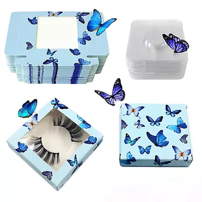 60 Pieces False Eyelashes Box Empty Lash Packaging Storage Containers 30 Soft Pa • $11.82