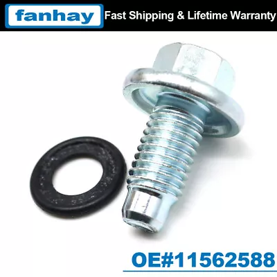 11562588 Oil Pan Drain Plug Bolt With O-Ring For GM Chevrolet Buick Cadillac • $7.99