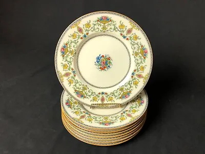 Antique Set Of 8 Minton Talbot 8&7/8 Dessert Or Luncheon Plates Floral  • $160