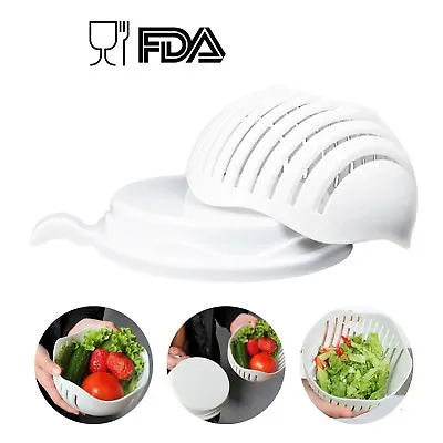 Salad Cutter BowlSalad Maker Bowl Best Salad Cutter Slicer Bowl • £11