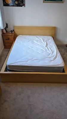 IKEA Beech Wood Double Bed • £39