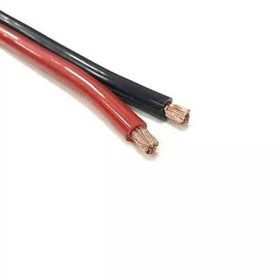 6mm² Automotive Marine Twin Flex Battery Cable 50Amp - Black/Red Twin Core • £6.75