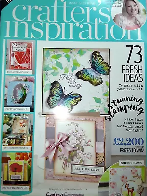 Crafter's Inspiration Cardmaking Magazines Issue 9 Spring Scrapbook Ldeas • £2.25