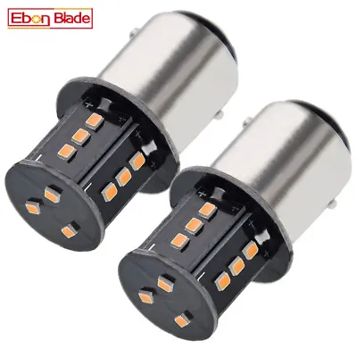 2X 6V 6 Volt Amber Yellow 1157 BAY15D 1154 LED Brake Turn Signal Light Bulb Lamp • $8.99