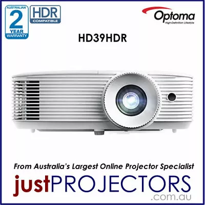 Optoma HD39HDR FULL HD Projector From Just Projectors. 2 Year Aussie Warranty • $1420