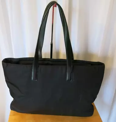 Vintage COACH Mercer Black Nylon Leather Work Commute Laptop Tote Bag 5117 • $54.99