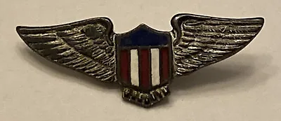 Vintage Military Air Force Wings Pin Insignia Pilot USAF Training School? • $9.99