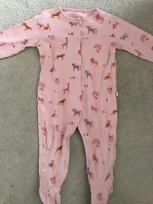 £2 • Buy Next Baby Girl Sleepsuit Babygrow. 9 -12 Months. Unicorn Rainbow Animal Design. 