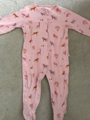 £2 • Buy Next Baby Girl Sleepsuit Babygrow. 9 -12 Months. Unicorn Rainbow Animal Design. 