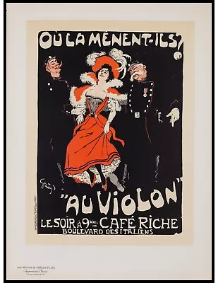 Original Lithograph By Jules A. Grun From Les Maitres De L'Affiche Plate 103 • $125