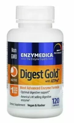 Enzymedica Digest Gold ATPro 120 Caps  Digestive Support Exp. 4/25 Free Ship • $33.99