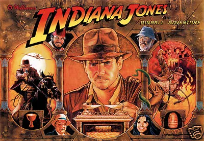 $165 • Buy Indiana Jones Pinball Translite Brand New Next Generation Product!! Mr Pinball
