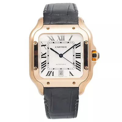 Cartier Santos WGSA0019 4071 Large MINT 18K Rose Gold Date Automatic Watch 40mm • $12995