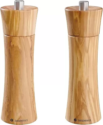 Zassenhaus Frankfurt 5.5  Bamboo Salt Mill  Keramik Set Of 2 • $145.99