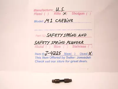 M1 Carbine. U.s.g.i. (safety Spring And Plungers)  (item # J-4225) • $11.99