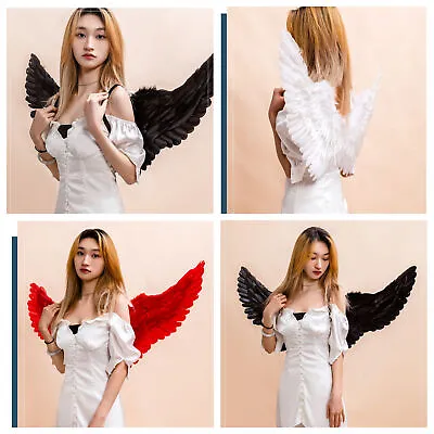 £15.80 • Buy Feather Angel Wings Adult Teenage Fairy Fancy Dress Halloween Xmas Costume Cloth