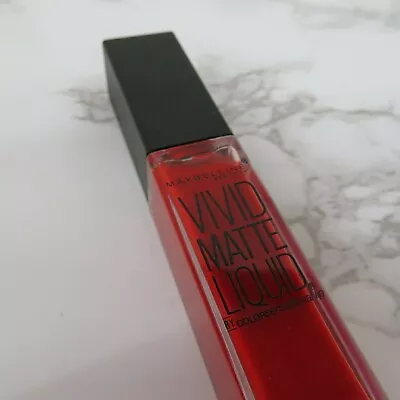 Maybelline Vivid Matte Liquid Lipstick 35 Rebel Red • $7.25