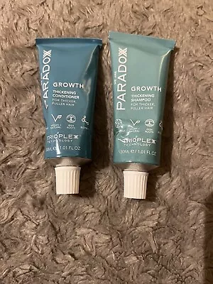 Paradox Growth Thickening Shampoo 30ml &Growth Thickening Conditioner30ml-SEALED • £5