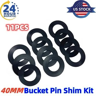 11pcs Bucket Pin Shim Kit 40mm For Excavator Skid Steer Cat Kubota Deere Komatsu • $11.99