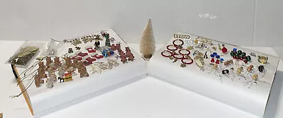 Lot Of 70+ Vintage Miniature~ Christmas Tree Ornaments & Golden Angels & More • $18.39