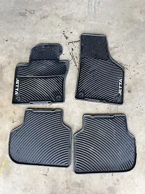 Oem Vw Black 2012-2018 Volkswagen Jetta Front Rear Monster Rubber Floor Mat Set • $40