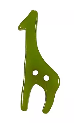 Vintage Green Bakelite Giraffe Animal Button • $14.99