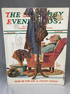 The Saturday Evening Post Magazine Dec. 21 1940 - War In The Air  Leyendecker • $24