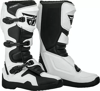 Fly Racing Maverik Riding Boots White/Black Pick Size MX Motocross ATV NEW 2021 • $139.95