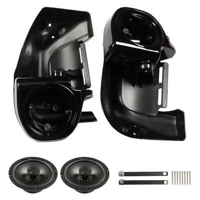 Lower Vented Leg Fairing+6.5  Speakers For Touring Street Glide Ultra 1983-2013 • $87.58