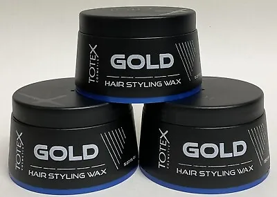 TOTEX Hair Styling Aqua Gold Wax | Strong  Hold 1 Million Scent (Pack Of 3) • £10.99