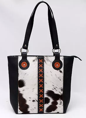 100% Cowhide Leather Shoulder Out Going Tote Bag  For Women  LHB-9647 • $0.99