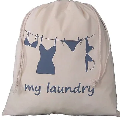 Travel Laundry Bag Drawstringunderwearlingeriewashing Wash Holiday Small • £3.99