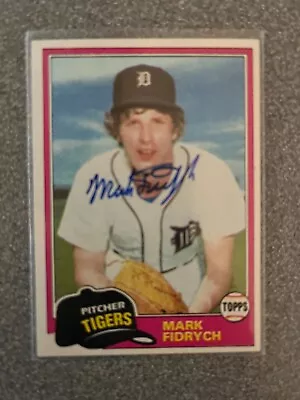 1981 Mark Fidrych Autograph Auto Signed Topps Card #150 Detroit Tigers • $49.99