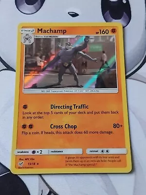 Pokémon TCG Machamp Detective Pikachu 13/18 Holo Rare • £2.49