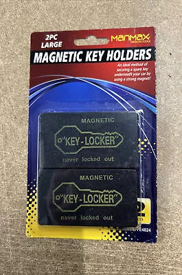 2x Magnetic Key Holder Box Safe Strong Neodymium Magnets Spare Key Car Safe  • £3.59