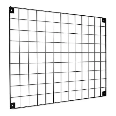 Black Grid Mesh Panel - Built-in Wall Brackets • £29.99