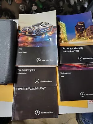 2016 Mercedes Benz Cla Owners Manual & Case (voice Carplay Maint Service) • $18