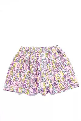 Moschino Teen Girls Graphic Elastic Waist Casual Short Skirt Pink Size 12 • $42.69