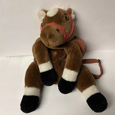 Pastime Inc Horse Pony Kids Backpack Plush Soft • $15.99